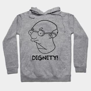 Kirk Dignity - White Tee Hoodie